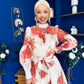 Henry Floral Detail Occasion Dress Floral Cream