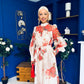 Henry Floral Detail Occasion Dress Floral Cream