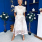 Niky High Neck Occasion Dress Floral Cream