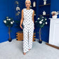 Melissa Polka Top & Trouser Set White