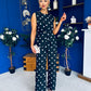 Melissa Polka Top & Trouser Set Black