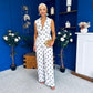Lorna Polka Waistcoat & Trouser Set White