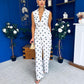 Lorna Polka Waistcoat & Trouser Set White