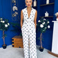 Lorna Polka Waistcoat & Trouser Set White