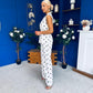 Lorna Polka Waistcoat & Trouser Set White