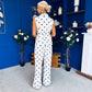 Lorna Polka Waistcoat & Trouser Set White