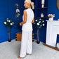 Eloise Embellished Collar Top & Trouser Set Ivory