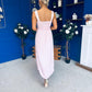Maeve Crochet Detail Occasion Midi Dress Pink