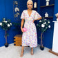 Caelan Banded Midi Dress Floral Multi