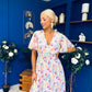 Caelan Banded Midi Dress Floral Multi