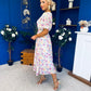 Caelan Banded Midi Dress Floral Multi