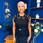 Ruth Crochet Top & Satin Dress Set Black