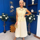 Ruth Crochet Top & Satin Dress Set Yellow