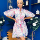 Tiana Puff Sleeve Lace Shirt Dress Floral White