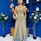 Tobi Sleeveless Detailed Midi Dress Khaki