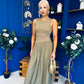 Tobi Sleeveless Detailed Midi Dress Khaki