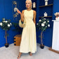 Tobi Sleeveless Detailed Midi Dress Yellow
