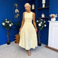 Tobi Sleeveless Detailed Midi Dress Yellow