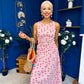 Fiona Sleeveless Midi Dress Cherry Pink
