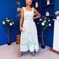 Maeve Crochet Detail Occasion Midi Dress Mint