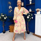 Bronagh Banded Midi Dress Floral Primrose