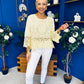 Stefi Crochet Detailed Top Yellow