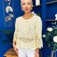 Stefi Crochet Detailed Top Yellow