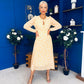 Gayle Polka Detailed Midi Dress Yellow