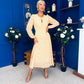 Gayle Polka Detailed Midi Dress Yellow