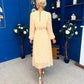 Gayle Polka Detailed Midi Dress Yellow