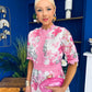 Kylie Floral Lace Occasion Dress Pink
