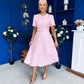 Patricia Jacquard Occasion Dress Pink