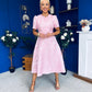Patricia Jacquard Occasion Dress Pink