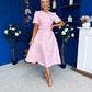 Patricia Jacquard Occasion Dress Pink