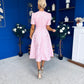 Patricia Jacquard Occasion Dress Pink