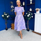 Patricia Jacquard Occasion Dress Lilac