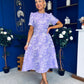 Patricia Jacquard Occasion Dress Lilac