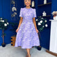 Patricia Jacquard Occasion Dress Lilac