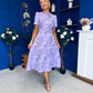 Patricia Jacquard Occasion Dress Lilac