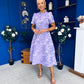 Patricia Jacquard Occasion Dress Lilac