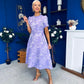 Patricia Jacquard Occasion Dress Lilac