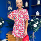 Gerri Hem Detail Mini Dress Rose