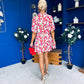 Gerri Hem Detail Mini Dress Rose