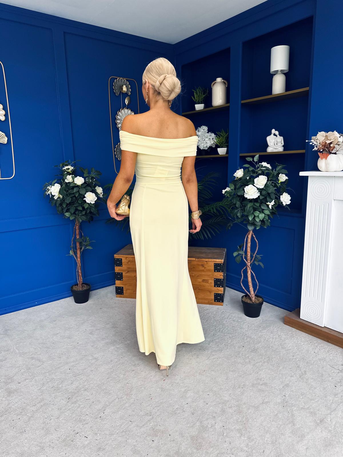 Lois Bardot Occasion Maxi Dress Yellow