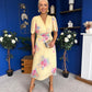 Eina Pleated Midi Dress Floral Yellow