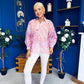 Bianka Full Sleeve Sheer Blouse Floral Lilac