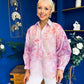 Bianka Full Sleeve Sheer Blouse Floral Lilac