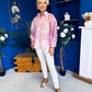 Bianka Full Sleeve Sheer Blouse Floral Lilac