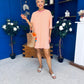 Ester T-shirt Mini Dress Dress Pink Yellow