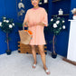 Ester T-shirt Mini Dress Dress Pink Yellow